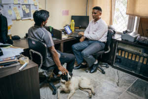 Kamal gets some 1-on-1 time with the counselor.