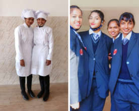 Kurena (on right) with her M: U roommate Chandani.