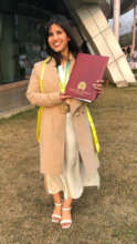 Reeva at her graduation ceremony