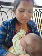 Basanti and her new baby boy