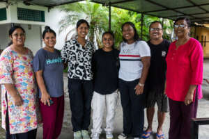 Seeya, Jyotika and Rina, in the middle.