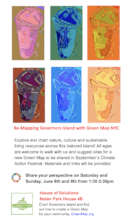 All ages workshops this weekend on Govs Island