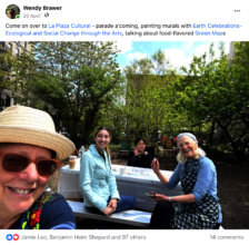 Gathering food and urban ag sites on Earth Day