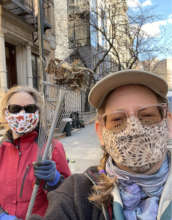 It's Spring! Pitching in on neighborhood cleanup!