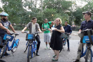 Try a shared bike on a Green Map tour