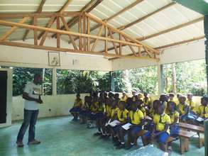 Learning about the park and animal protection