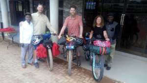 Sending off the biking team