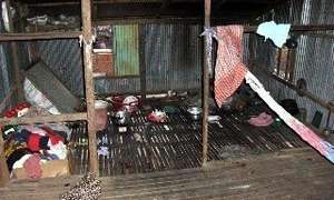 Inside Mrs San's house in Anlung Kgang