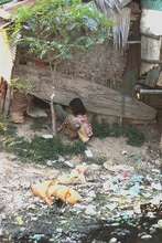 A child at play in Anlung Kgang