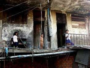 Children at play in Borey Keila Slum