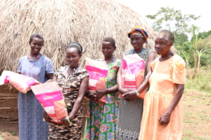 Beneficiaries after receiving seeds