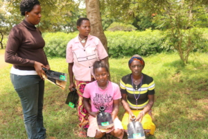 Beneficiaries receiving farm inputs