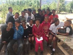 Grade 5 children at De Mistkraal Primary School