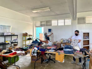 Sorting supplies and clothes