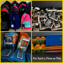 School supplies ready for the community kids