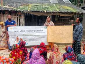 Community people prepare Hazard map