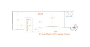 Cyclone shelter rooftop design for solar install