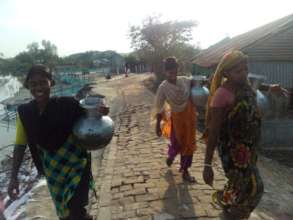 Coastal people getting safe water