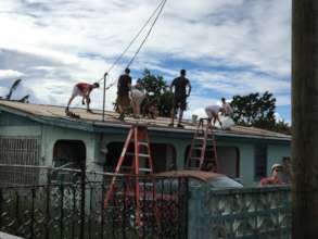 volunteers at work