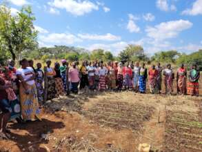 Founder with women's group - Musokotwane