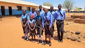 Ngandu primary pupils sponsored by the charity