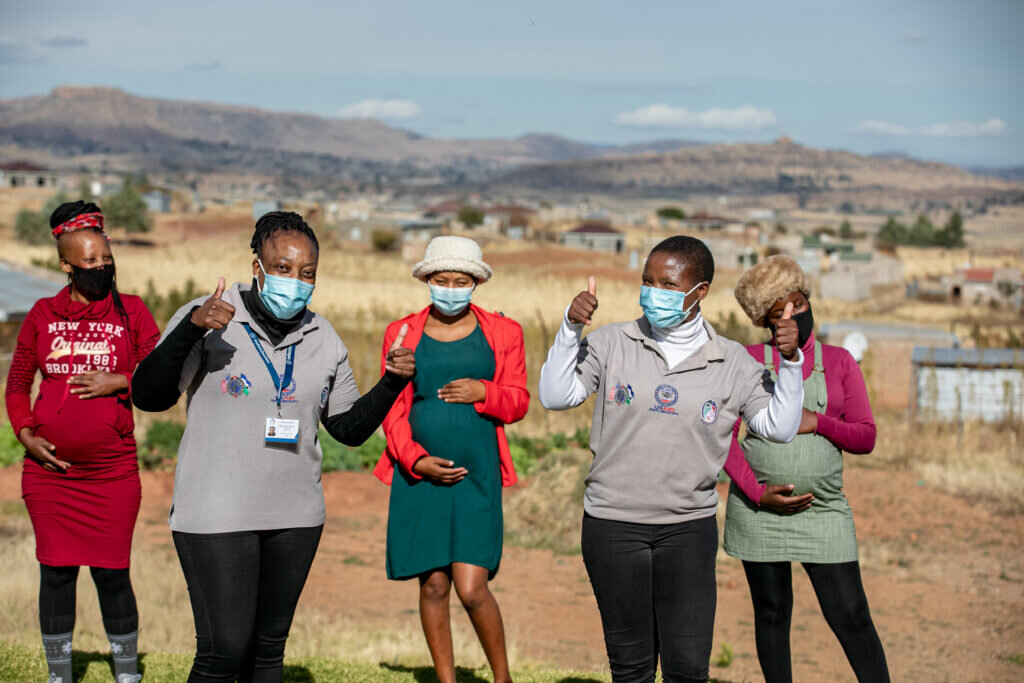Mentor Mothers and clients in Lesotho