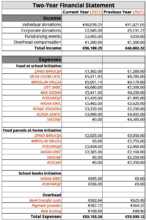 Two-Year Financial Statement