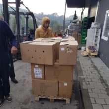 Food packages being distributed by our volunteers.