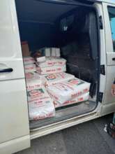 The flour is delivered separately