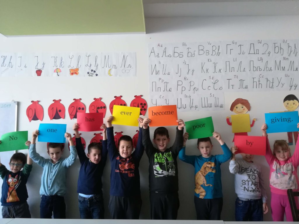 Food for kids at school in Bosnia