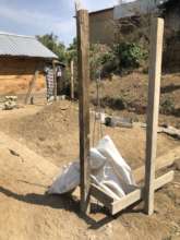 The provisional house on the back
