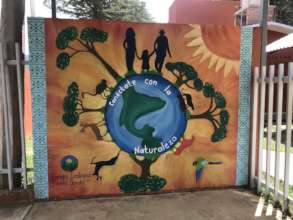 Mural painted at a local school