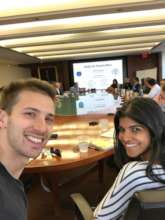 Hunter and Nita at the Rockefeller Foundation