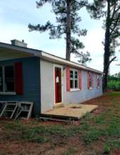 Gutted home, still waiting to be repaired