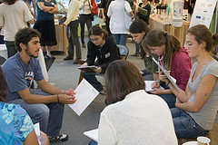 Teen mentor leading a workshop