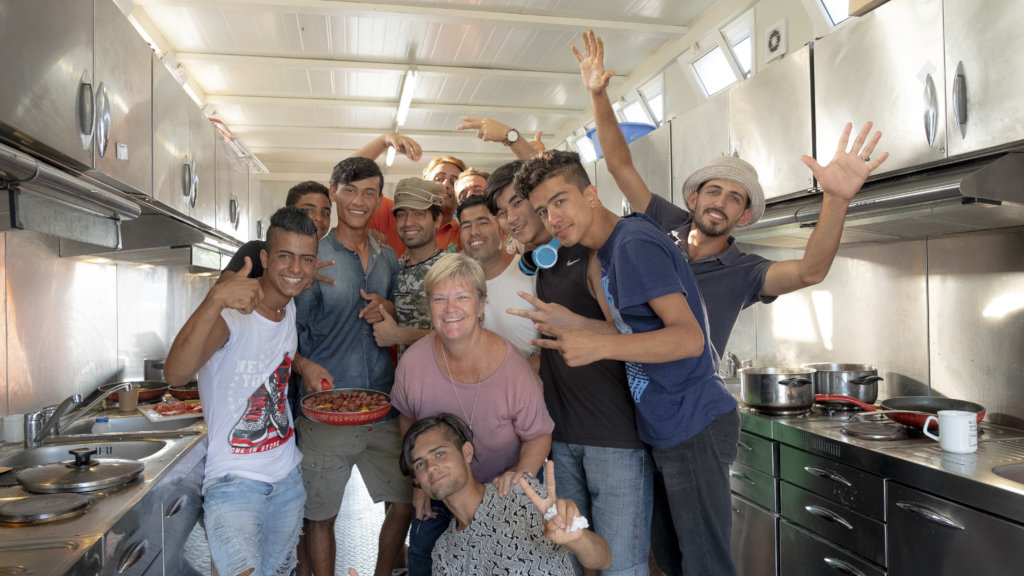 Support community kitchens for refugees on Lesvos