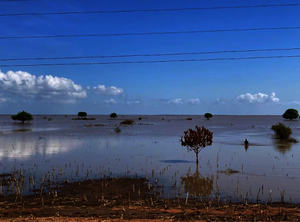 (Flood-damaged farmland)