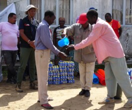 Distribution of cholera prevention kits