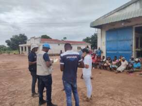 Survey at temporary shelters (Inhassoro District)