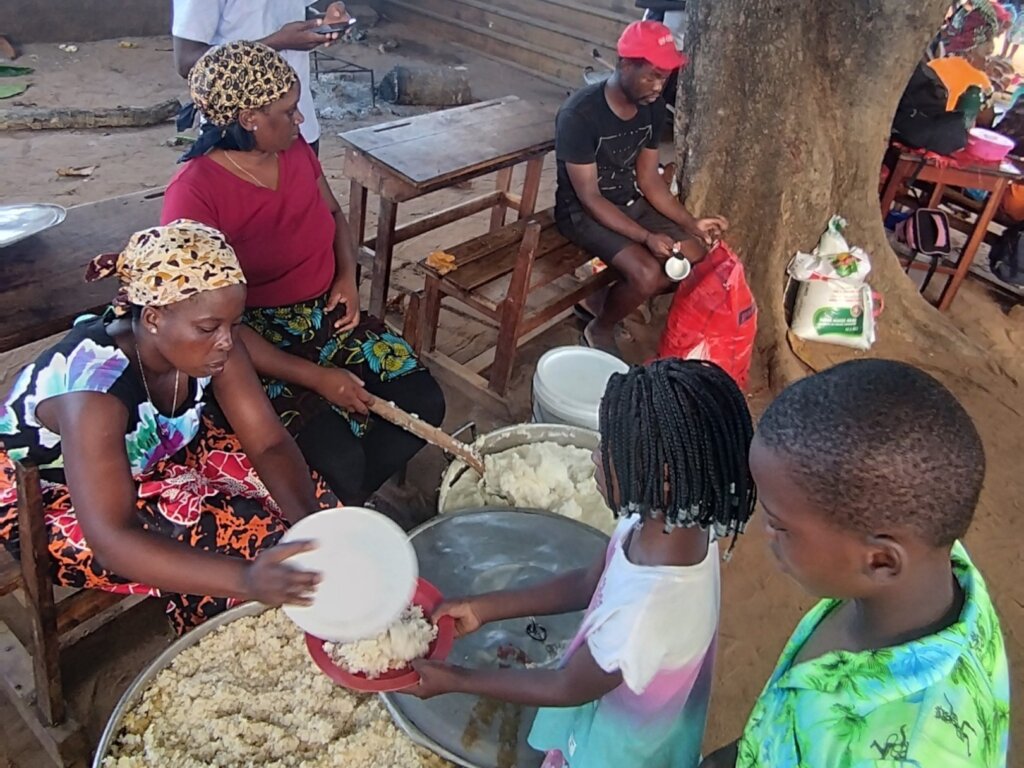 (Food assistance made possible through donations)