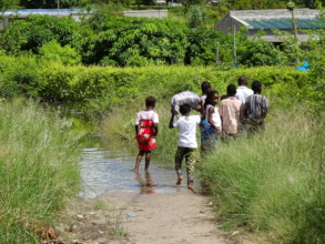 Children returning home from school