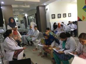 Doctors filling Questionnaires- session by VFHAT