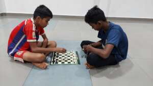 children playing Chess