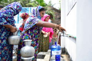 Women are collecting Purified Drinking Water