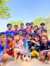 Children's sports program in Cambodia