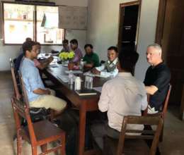 Globalteer staff meeting with local schools