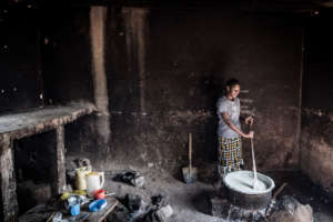 The existing kitchen at Mkamenyi.