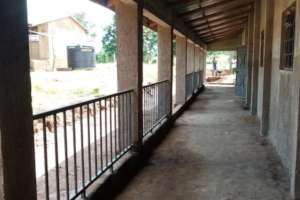 View along the corridor of one of the new blocks