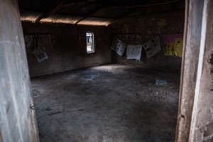 Inside a classroom at the existing school