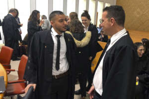 (Center) Adalah Attorney Sari Arraf, Supreme Court
